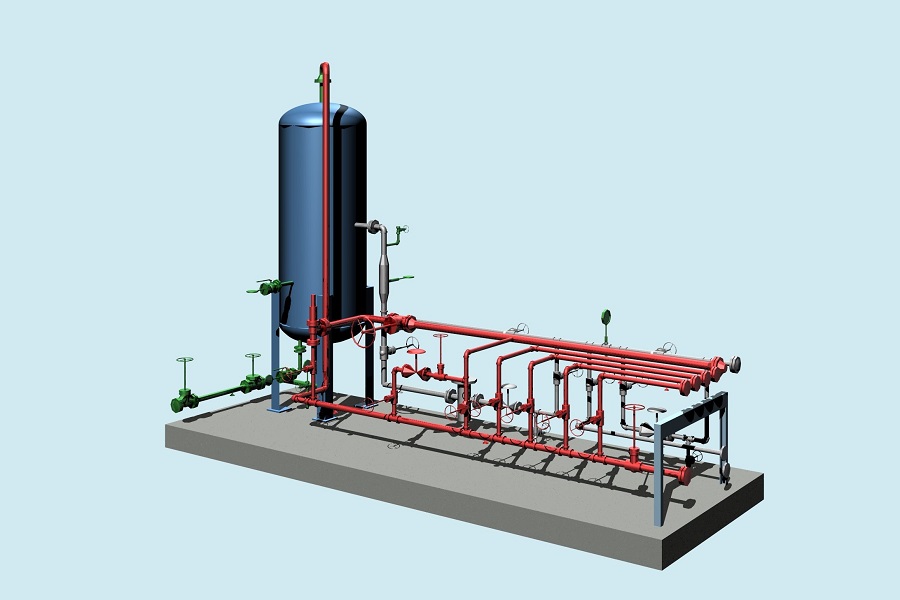 ep3d-燃料气分离器三维效果图